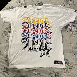 New UNK All Star Game 2011 NBA Basketball T-Shirt men 2XL XXL Misprint